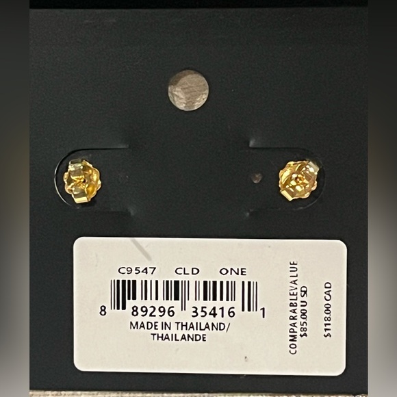 Coach Gold Chain Drop Earrings - Picture 3 of 3